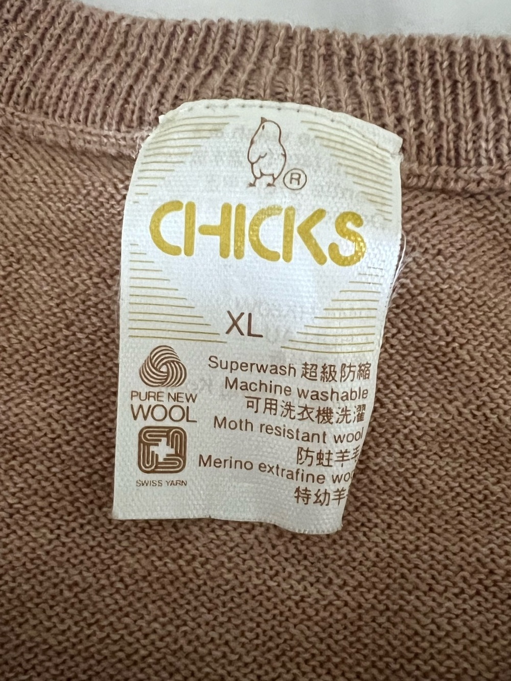 Chicks Wool Tan Sweater - Picture 4 of 6